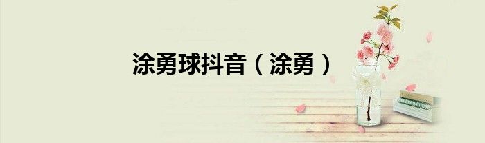 涂勇球抖音（涂勇）