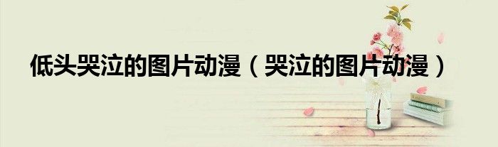 低头哭泣的图片动漫(哭泣的图片动漫)