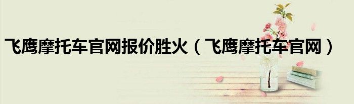 飞鹰摩托车官网报价胜火(飞鹰摩托车官网)
