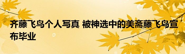 齐藤飞鸟个人写真 被神选中的美斋藤飞鸟宣布毕业