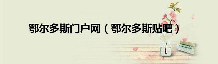 鄂尔多斯门户网(鄂尔多斯贴吧)