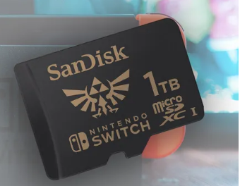 适用于任天堂Switch的Zelda 1TB microSD卡更加实惠