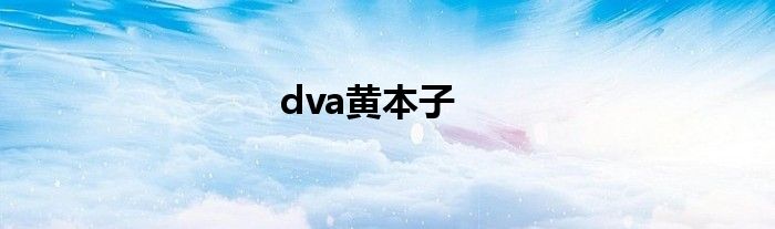 dva黄本子