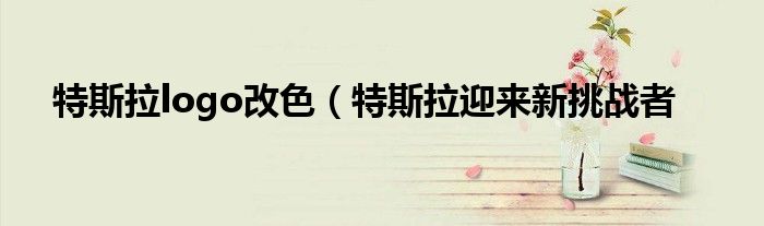 特斯拉logo改色(特斯拉迎来新挑战者