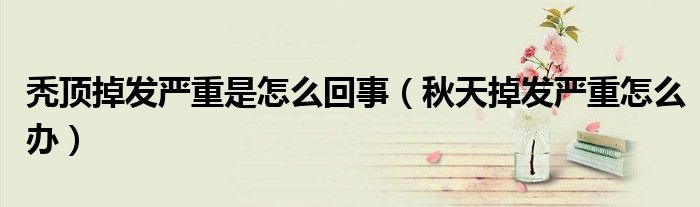 秃顶掉发严重是怎么回事(秋天掉发严重怎么办)