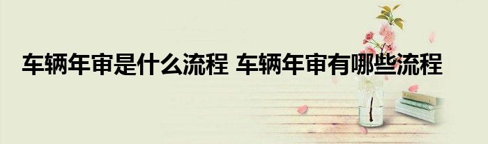车辆年审是什么流程 车辆年审有哪些流程