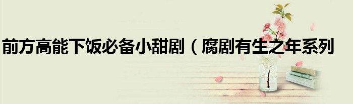 前方高能下饭必备小甜剧(腐剧有生之年系列