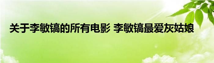 关于李敏镐的所有电影 李敏镐最爱灰姑娘