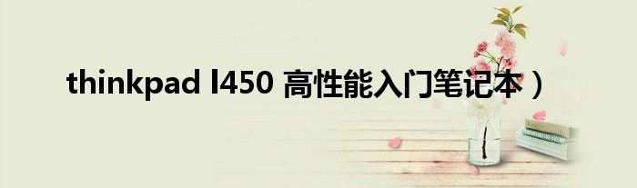 thinkpad l450 高性能入门笔记本)