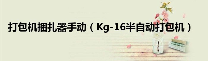 打包机捆扎器手动(Kg-16半自动打包机)