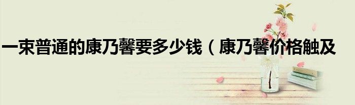 一束普通的康乃馨要多少钱(康乃馨价格触及
