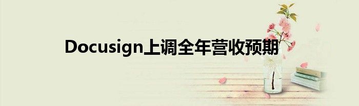 Docusign上调全年营收预期