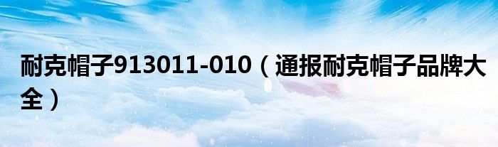 耐克帽子913011-010(通报耐克帽子品牌大全)