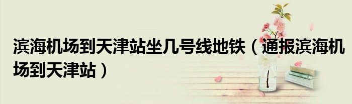 滨海机场到天津站坐几号线地铁(通报滨海机场到天津站)