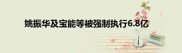 姚振华及宝能等被强制执行6.8亿