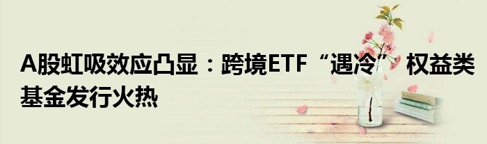 A股虹吸效应凸显:跨境ETF“遇冷” 权益类基金发行火热