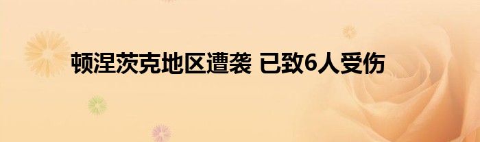 顿涅茨克地区遭袭 已致6人受伤