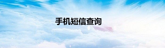手机短信查询