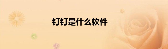 钉钉是什么软件