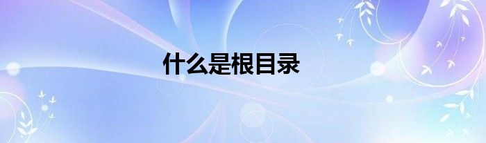 什么是根目录